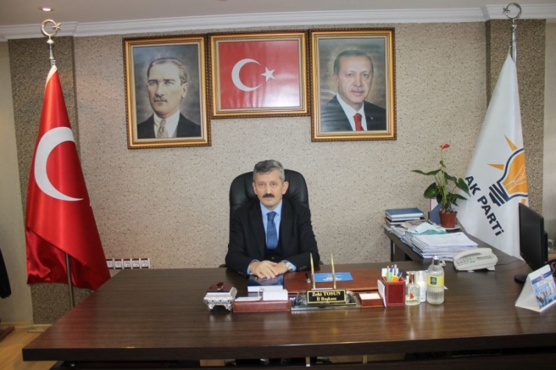AK Parti İl Başkanı Zeki Tosun Peygamberimizin doğumunu ve Mevlid Kandilini kutladı.