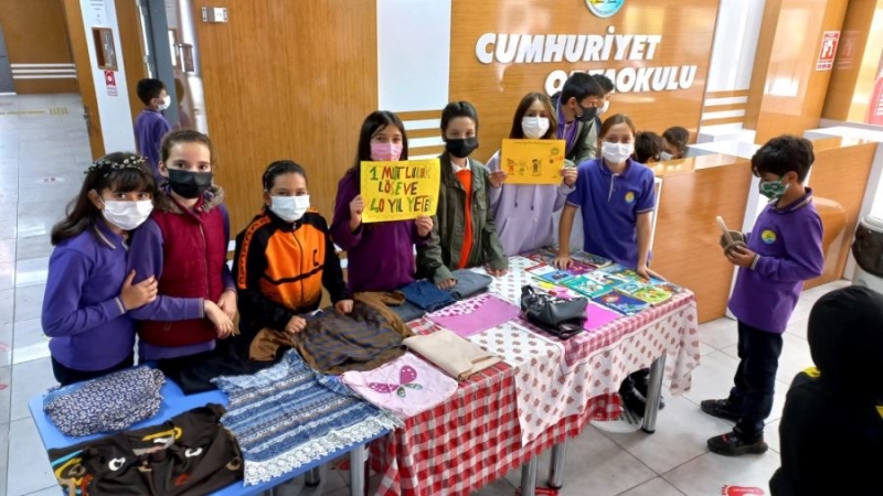 Zonguldak’ın Ereğli İlçesinde, Ortaokul öğrencilerinin duyarlılığı takdir topladı.