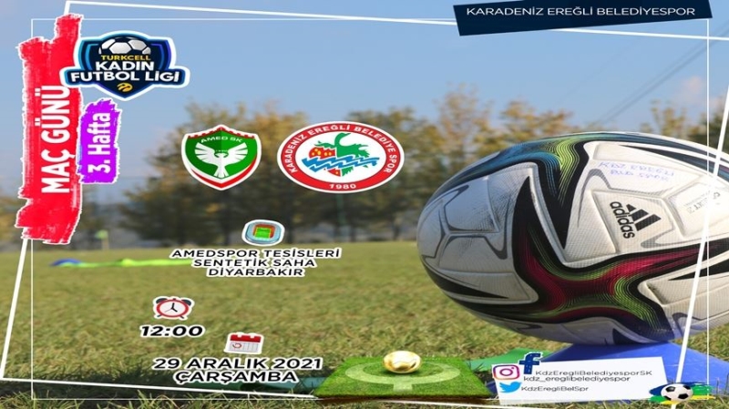 KADIN  FUTBOLCULAR DİYARBAKIR DEPLASMANINDA GALİBİYET ARAYACAK