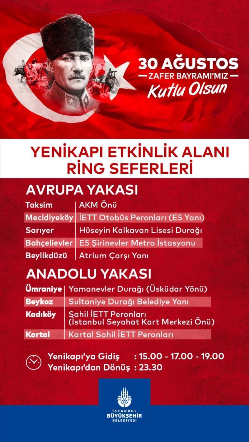 30 AĞUSTOS ZAFER BAYRAMI’NI, FESTİVAL TADINDA  VE COŞKUYLA KUTLUYORUZ