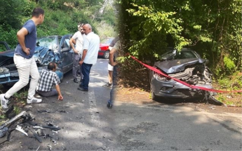 Kafa kafaya çarpıştılar… Ormana savruldular…