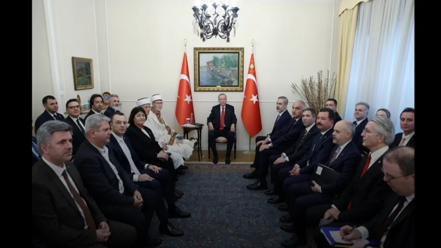 Cumhurbaşkanı Erdoğan, Türkiye’nin Atina Büyükelçiliğini ziyaret etti