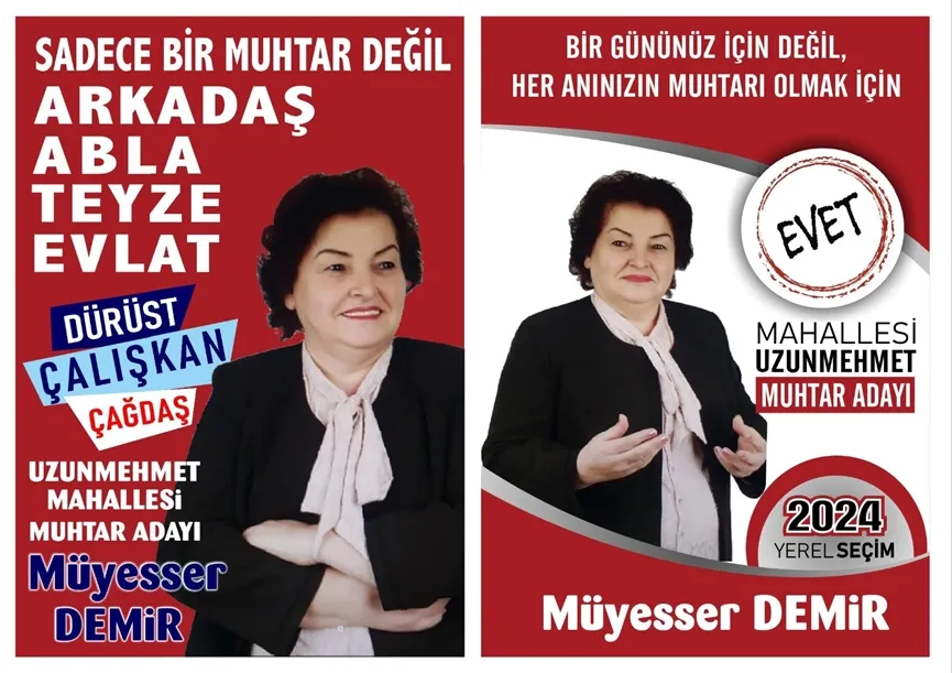 Uzunmehmet Mahallesi Muhtar adayı Müyesser Demir