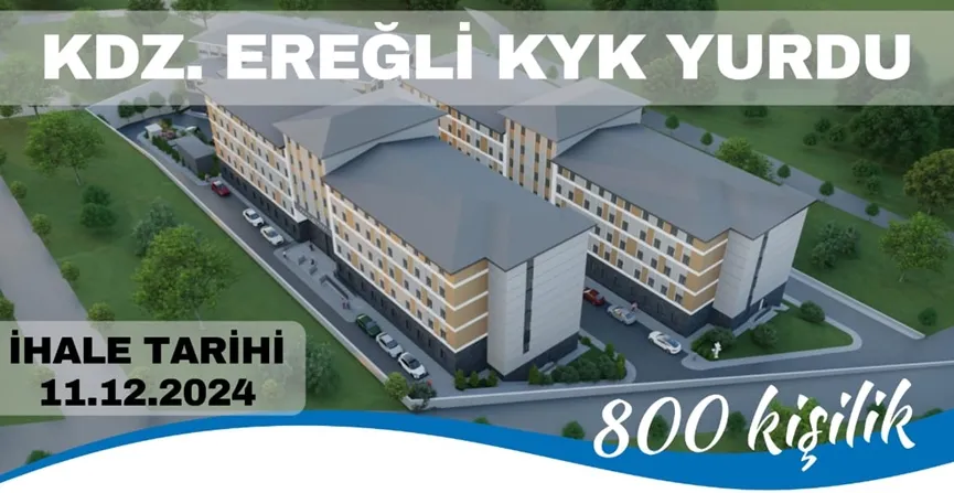 Kdz.Ereğli de 800 kişilik KYK yurdu