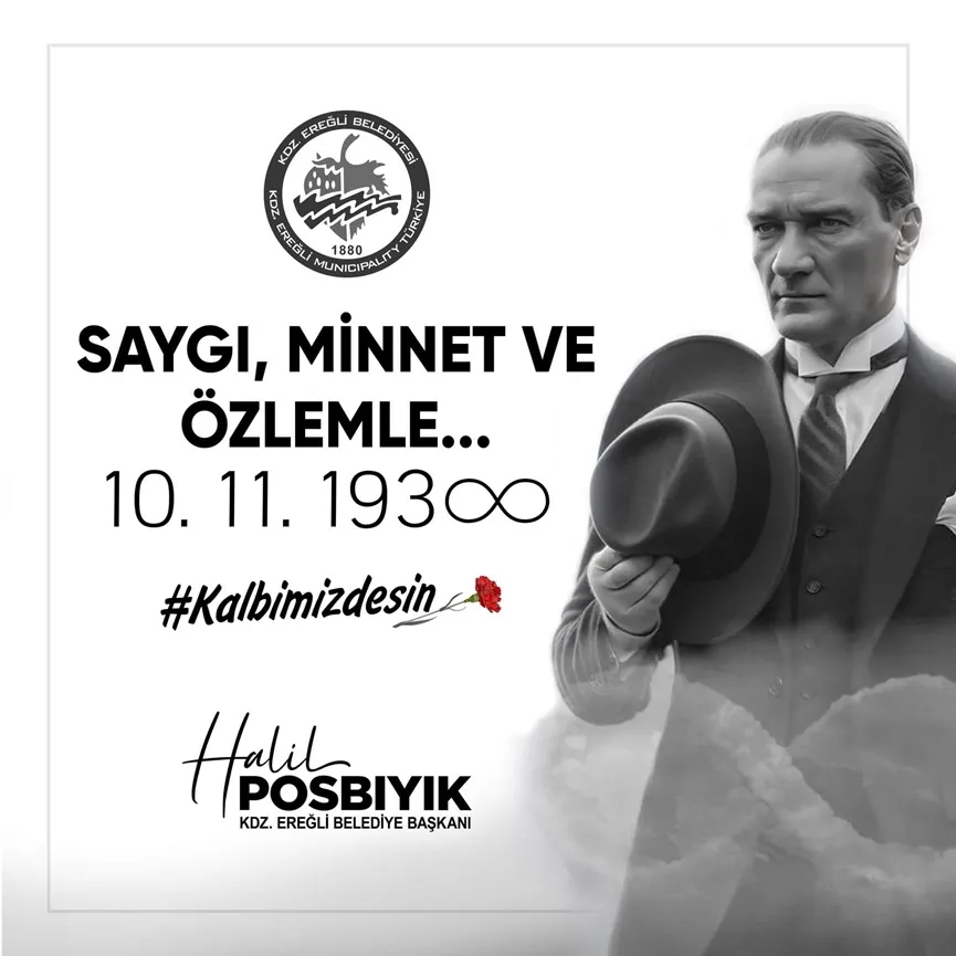 Büyük Önderimiz Gazi Mustafa Kemal Atatürk’ün aramızdan ayrılışının 86. Yılı…