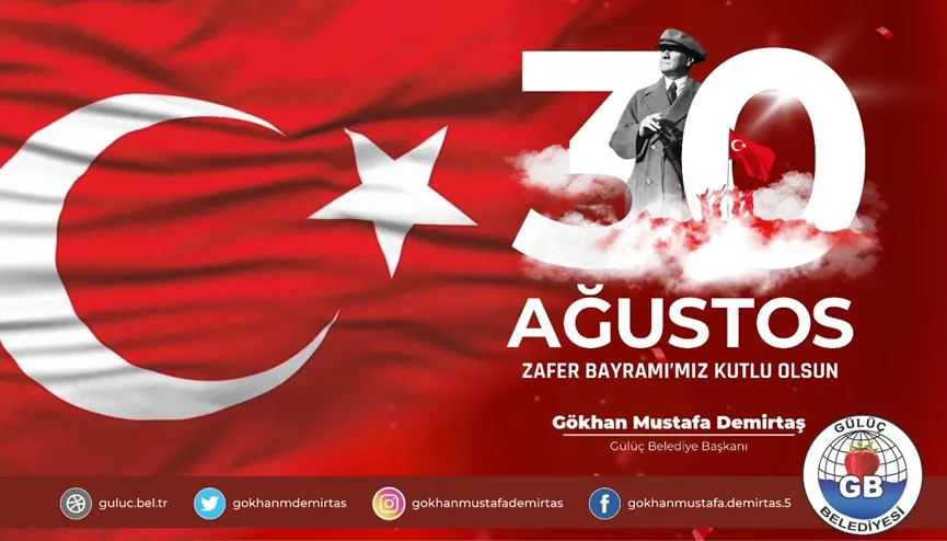 30 Ağustos Zafer Bayramı kutlu olsun.