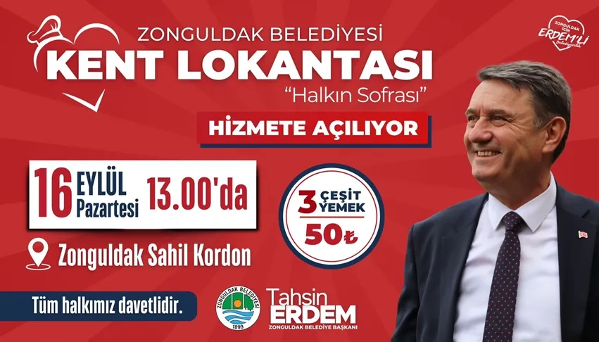 Zonguldak Kent Lokantası açılıyor.