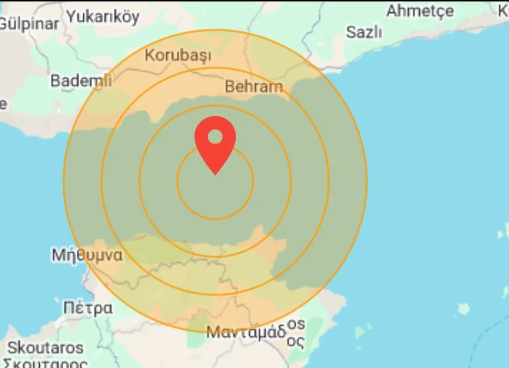 ÇANAKKALE AYVACIK’TA 5.2 BÜYÜKLÜĞÜNDE SALLANTI!