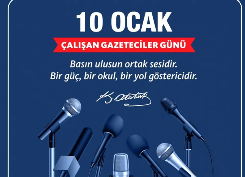 10 Ocak Dünya Çalışan Gazeteciler Günü Kutlu Olsun