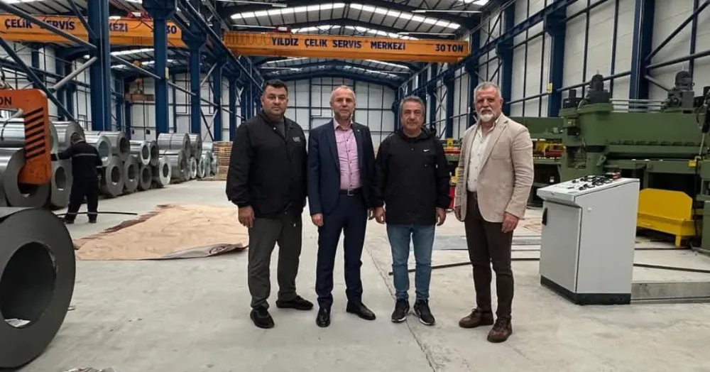 AŞKAN KELEŞ, EREĞLİ YILDIZ ÇELİK FİRMASINA HAYIRLI OLSUN ZİYARETİNDE BULUNDU