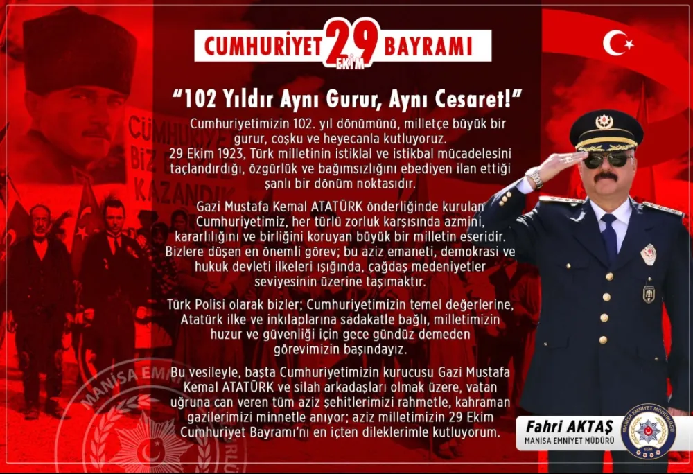 Manisa İl Emniyet Müdürü  Sayın Fahri AKTAŞ
