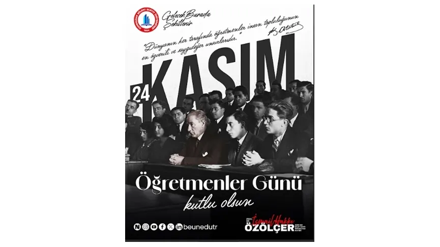 Rektör Özölçer’den 24 Kasım Öğretmenler Günü Mesajı