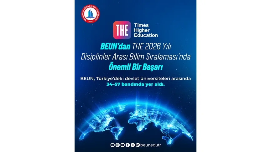 BEUN’dan THE 2026 Yılı Disiplinler Arası Bilim Sıralaması’nda Önemli Bir Başarı