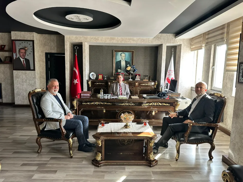 TSO Başkanı Arslan Keleş ve Meclis Başkanı Tasin Tanyıldız’dan Kaymakam Fatih Yılmaz’a ziyaret