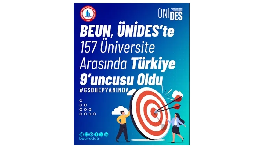 BEUN, ÜNİDES’te 157 Üniversite Arasında Türkiye 9