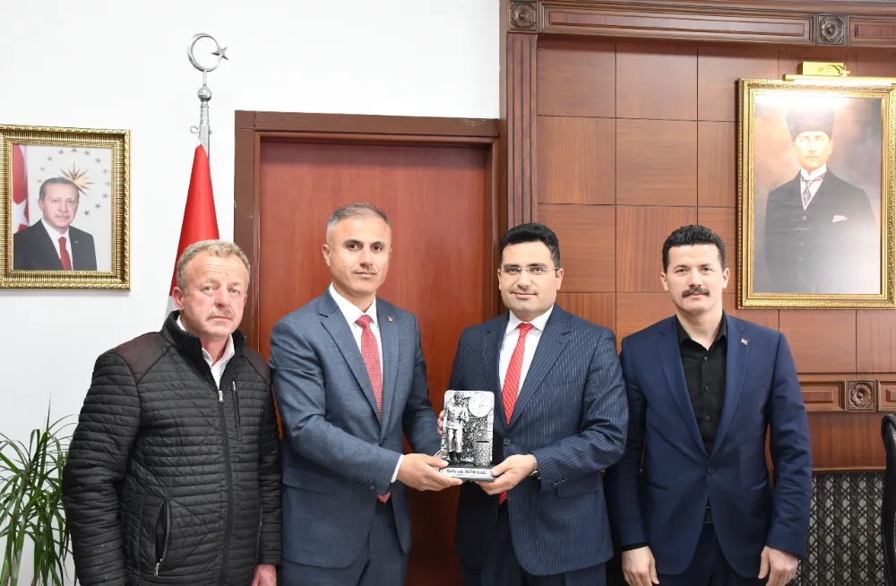 MUTLU’DAN ALAPLI KAYMAKAMI İLE İLÇE EMNİYET MÜDÜRÜNE ZİYARET