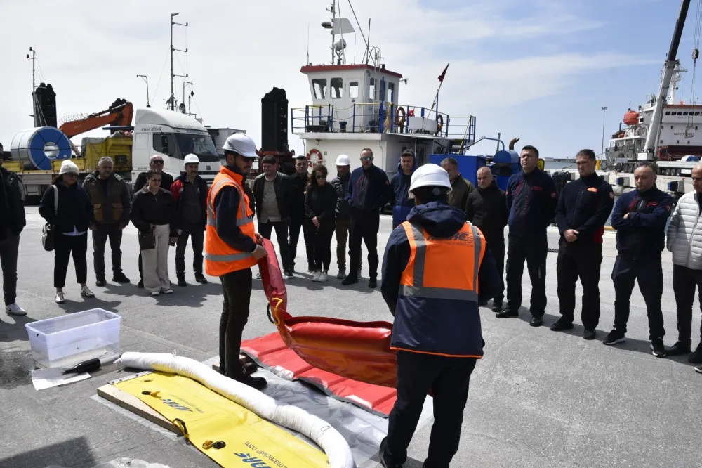 BOZHANE LİMANI’NDA DENİZ KİRLİLİĞİ TATBİKATI YAPILDI