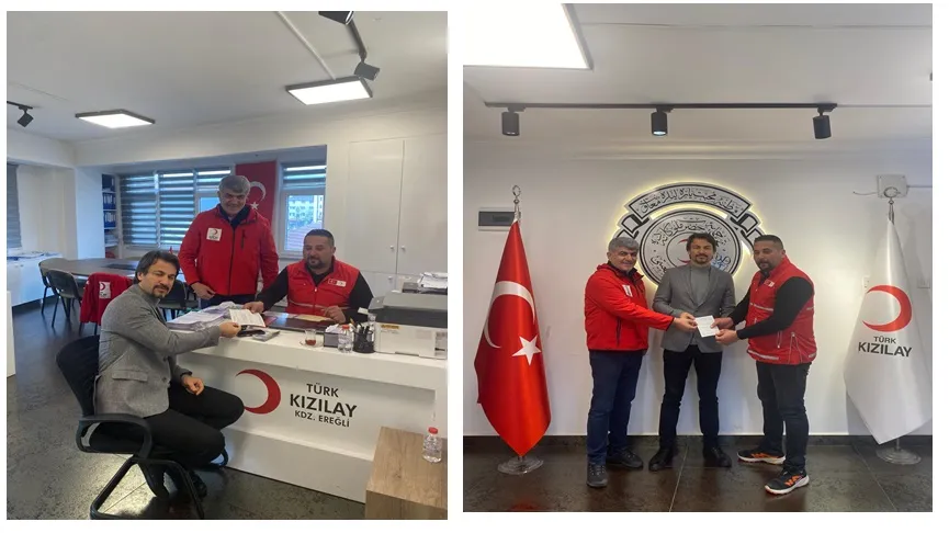 Milletvekili Ertuğrul Kurban bağışlını Kızılay’a yaptı