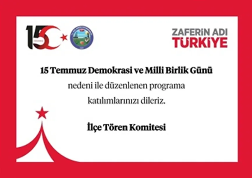 15 Temmuz Demokrasi Ve Milli Birlik Günü Programı Açıklandı