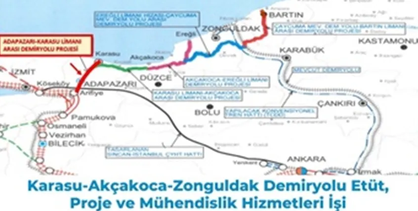 Karasu-Akçakoca-Zonguldak Demiryolu Etüt, Proje ve Mühendislik Hizmetleri İşi