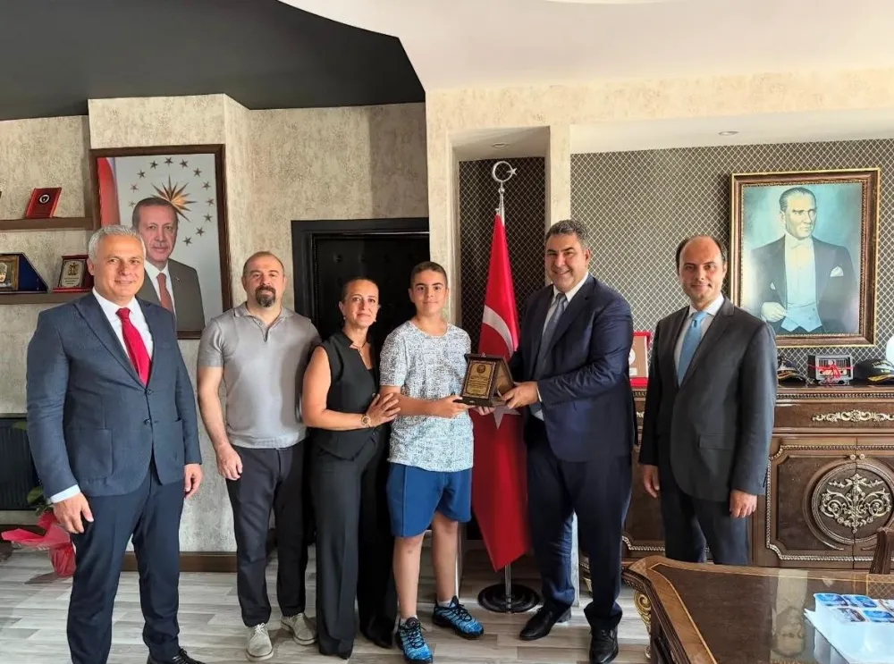 KDZ. EREĞLİ KAYMAKAMI, TÜRKİYE BİRİNCİSİNİ MAKAMINDA KABUL ETTİ