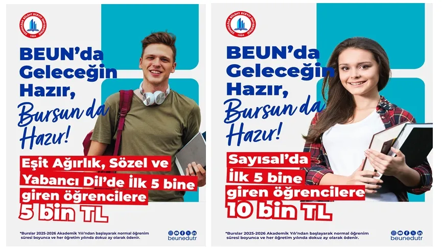 BEUN’da Başarı Bursuyla Öğrencilere Büyük Destek