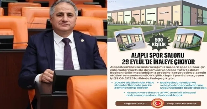 Alaplı Spor Salonu yapım işi ihaleye çıkıyor