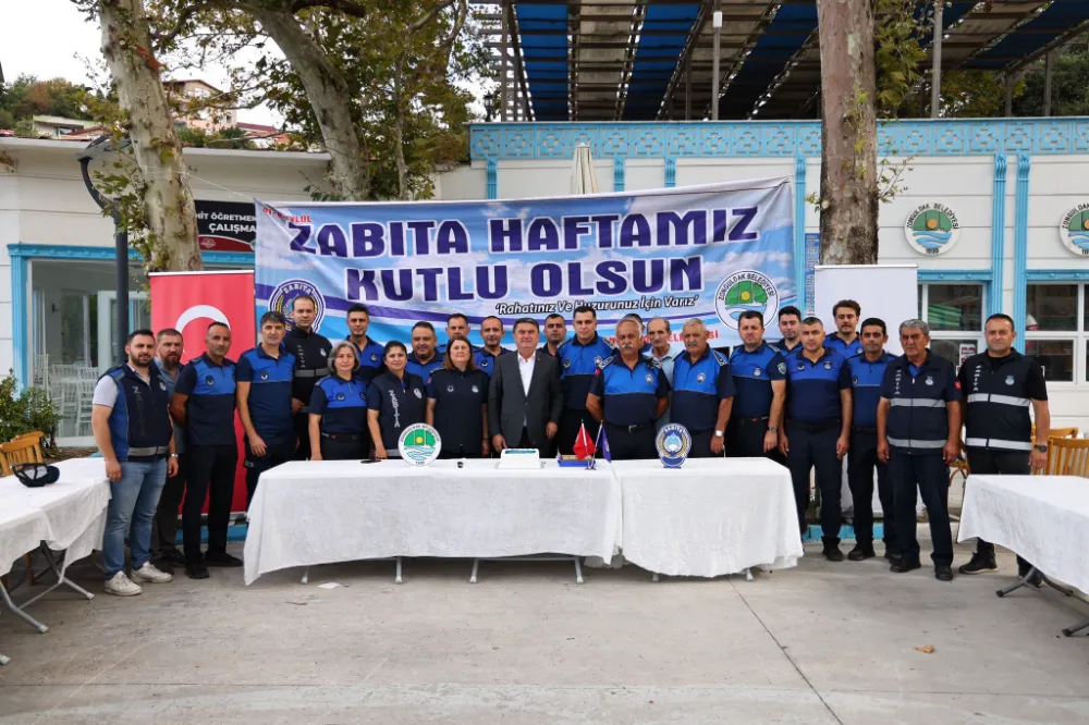 Belediye Başkanı Sn.Tahsin ERDEM Zabıta Teşkilatının Kuruluş Yıldönümünü Kutladı